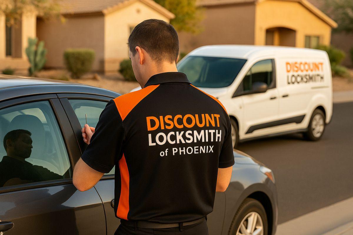 Car Lockout Entry by Discount Locksmith of Phoenix in Phoenix, AZ